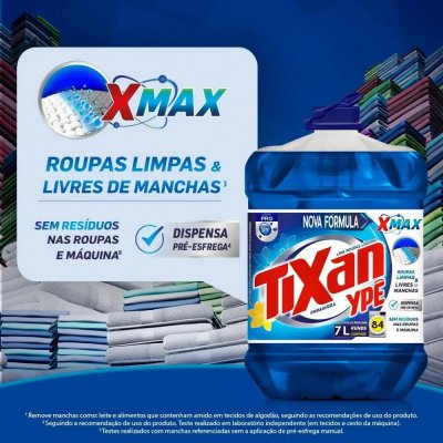 Lava Roupas Tixan Ypê Primavera 7L