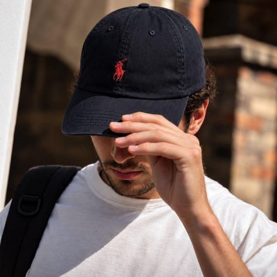 Boné Polo Sarja Aba Curva Masculino Strapback Preto