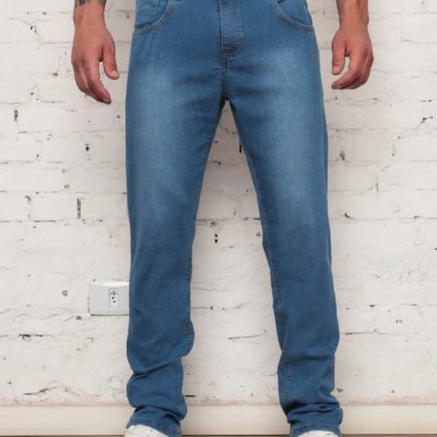 Calça Jeans Masculina Corte Reto Tradicional