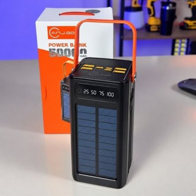 Carregador Portátil Power Bank Solar Turbo 50.000mah