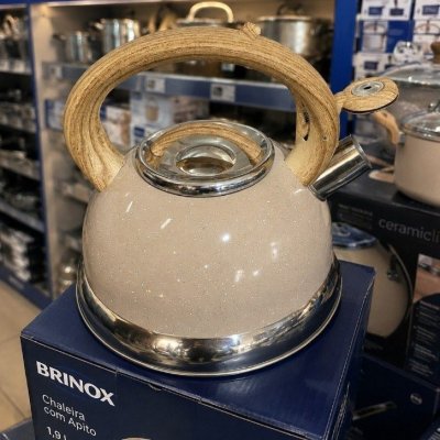 Chaleira Com Apito Brinox 2,7L