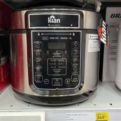Panela De Pressão Elétrica 5 Litros Kian Inox