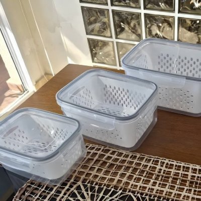 Kit 6 Organizadores Geladeira com Tampas