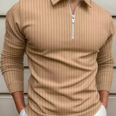 Kit 2 Camisas Polo Manga Longa Masculinas
