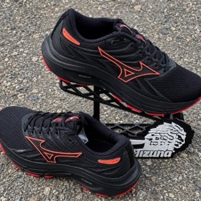 Tênis Mizuno Jet 8 Masculino Preto e Vermelho