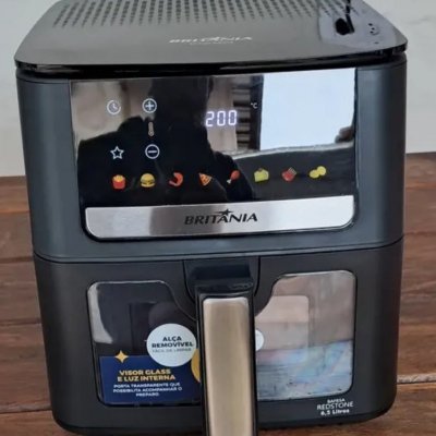 Air Fryer Britânia 6,5L 1700W 8 Funções