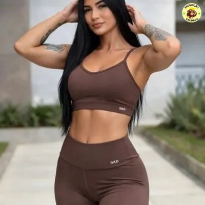 Conjunto Gkd Zero Transparência Legging Cós Alto