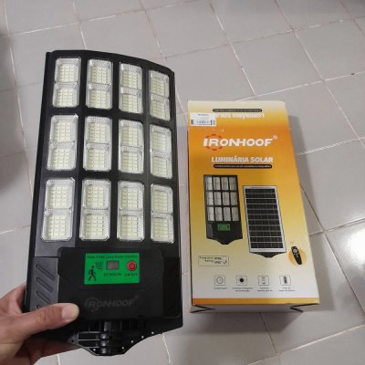 Kit 2 Luminária Poste Solar com Sensor 2200w