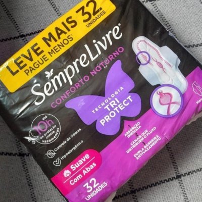 Sempre Livre Absorvente Externo Noturno Plus, Suave 32un