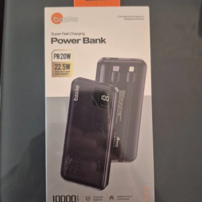 Power Bank Basike 20000mAh Preto 22.5W