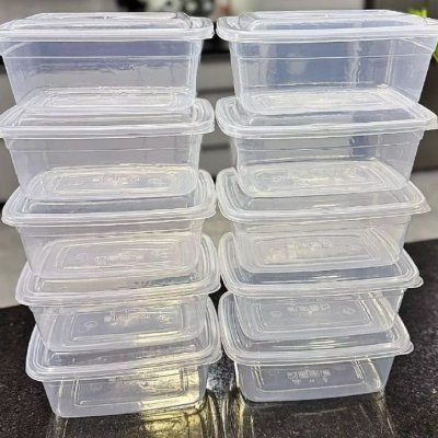 Kit 10 Potes 1 Litro Transparente