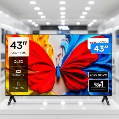 Smart TV TCL 43 QLED Google TV 2 HDMI HDR10