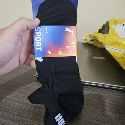 Meia Puma Poliamida Esportiva Corrida Soquete G