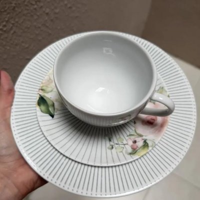 Aparelho De Jantar Tramontina Ornatta 20 Peças Branco