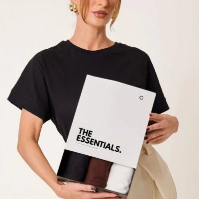 Kit 3 T-shirts Oversized Cléa Store