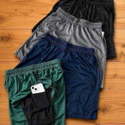 Kit 4 Shorts 2 em 1 Dryfit