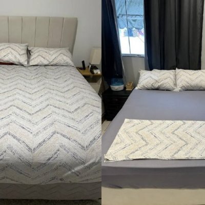 Jogo De Cama Solteiro Fred 100% Algodão 3 Peças Cinza Karsten