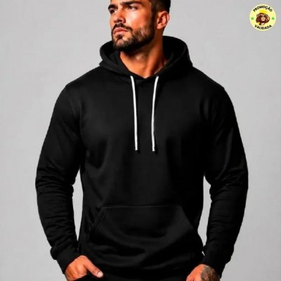 Blusa Moletom Canguru Liso Básico Premium
