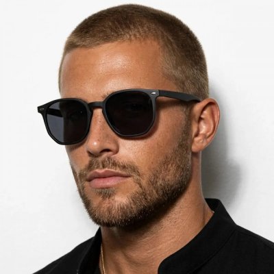 Óculos de Sol Hexagonal UV400 Acetato