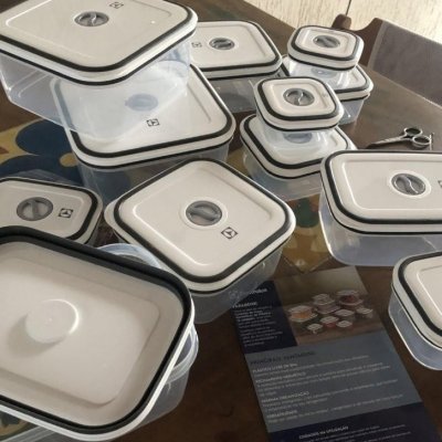 📦  COMBÃO DE POTE DE QUALIDADE Kit 12 Potes Herméticos de Plástico Electrolux