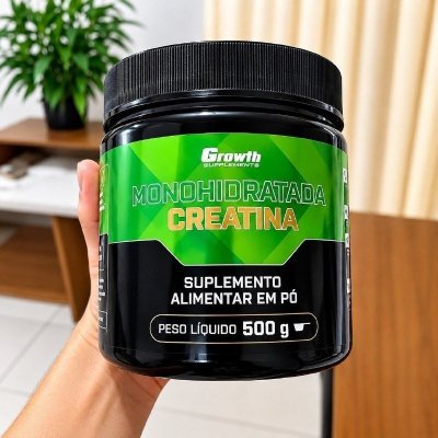 Creatina Monohidratada 500g Pó Growth