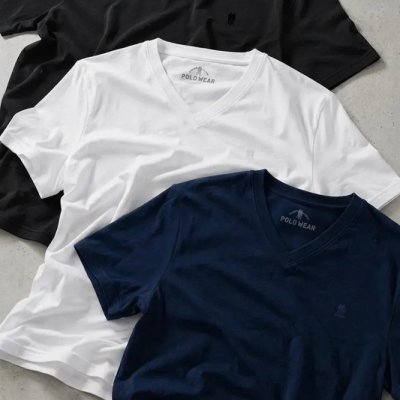 Kit 3 Camisetas Gola V Polo Wear