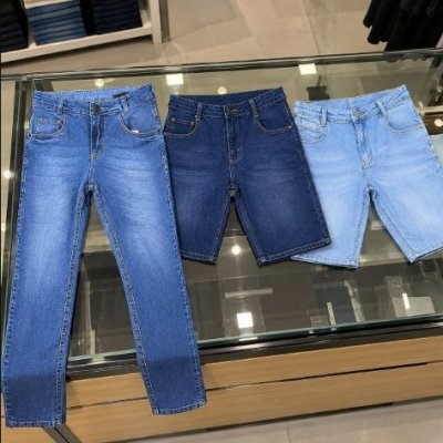 Kit 2 Bermudas e 1 Calça Jeans Masculina Premium