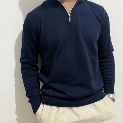 Suéter Masculino Gola V Tricô Inverno Casual