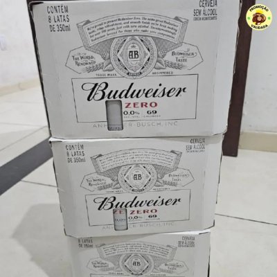 Cerveja Sem Álcool Budweiser, Lata 350ml
