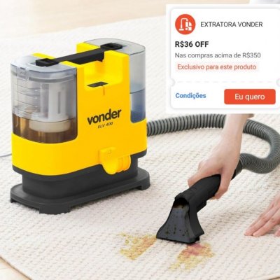 Extratora Portátil Para Limpeza Vonder