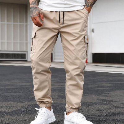 Calça Jogger Cargo Masculina Sarja