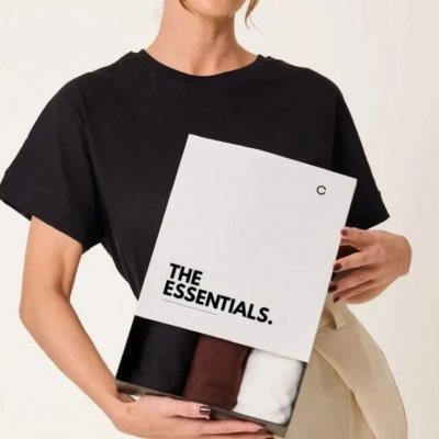Kit 3 T-shirts Oversized Classic Algodão