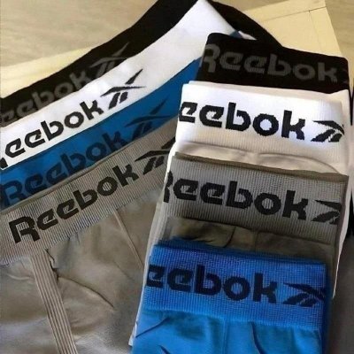 Kit 6 Cuecas Boxer Reebok Microfibra Original