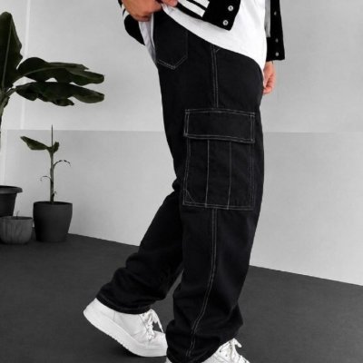 Calça Cargo Sarja 100% Algodão