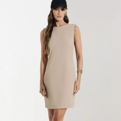 Vestido Feminino Curto Canelado Veev Bege M