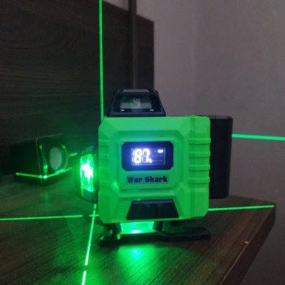 Nível Laser Verde War Shark Autonivelante