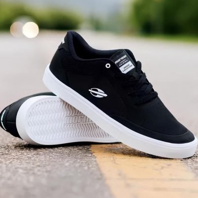 Tênis Mormaii Urban Free Masculino Skate Preto/Branco