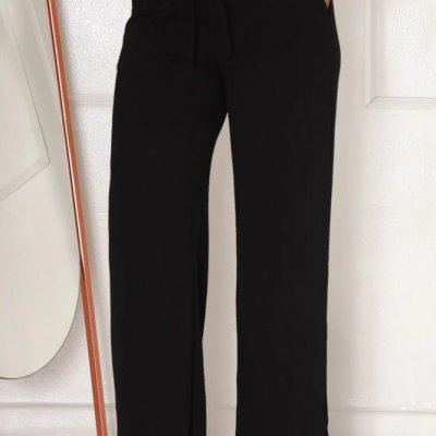 Calça Pantalona Wide Leg Gestante Elastico cintura