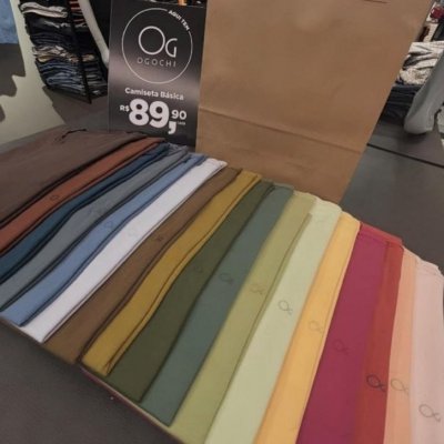 Camiseta Básica Slim Algodão Ogochi