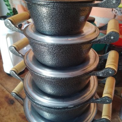 Jogo de Panela Alumínio Fundido 5 Peças
