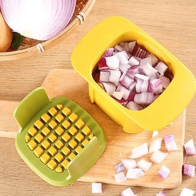 Artefato Multifuncional Aço Inoxidável Cubos e Corte