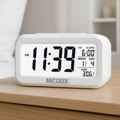 Relógio Digital Mesa Despertador Inteligente Micgeek