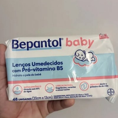 Kit com 4 Lenços Umedecidos Hipoalergênico 48un - Bepantol