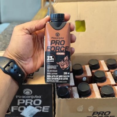 Kit 12 Bebida Whey Piracanjuba 0 Lactose Sabor Cacau 250ml