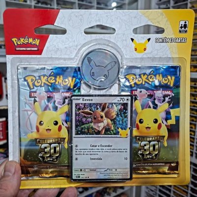 Pokémon Blister Duplo Celebrações 30 Anos Eevee