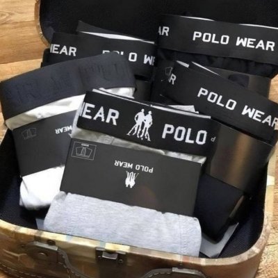 Kit 6 Cuecas Boxer Algodão Polo Wear