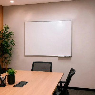 Lousa Branca 120x90 com Moldura Alumínio