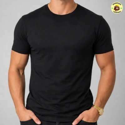Camiseta Basica Masculina Algodão