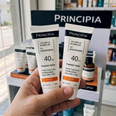 Kit C/ 2 Protetor Solar Facial Ps-01 Fps40 Principia