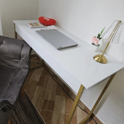 Escrivaninha Industrial 110cm Mesa de Estudo